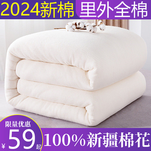 定做新疆棉被一级全棉被芯纯棉花棉絮棉花被加厚保暖冬被手工被子