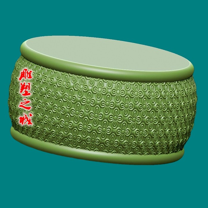 圆雕图三维图STL雕刻3D打印素材立体图精雕   底座4