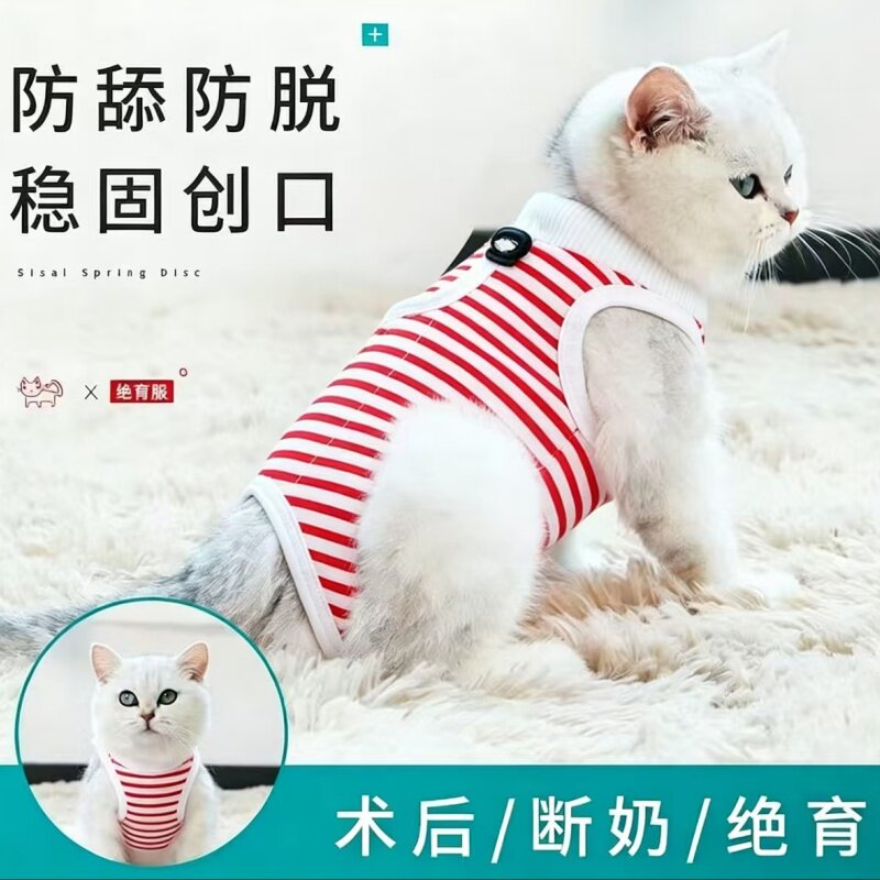 防舔防掉毛术后绝育服母猫断奶服