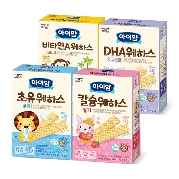 韩国零食 ildong威化饼干 草莓味 DHA味 香蕉味 初乳味