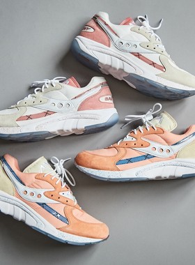 索康尼SAUCONY AYA “PEACHES & CREAM PACK” 男款休闲复古跑鞋
