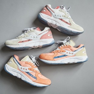 CREAM PACK 索康尼SAUCONY 休闲复古跑鞋 PEACHES 男款 AYA