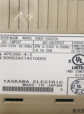 议价(请询价)SGDS-20A22A。2000W安川伺服驱动器