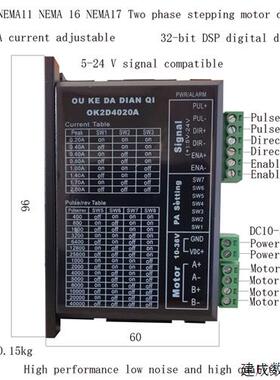议价20 28 35 36 396 42步进电机驱动器 DC10-36V 二相步进电机驱