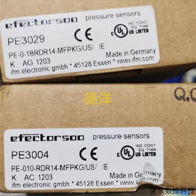 议价Ifm PN3029 易福门全新压力传感器PN-0-1BRBR14-MFPKG/US/ /V