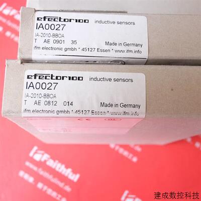 议价IFM IA0027 易福门全新电感式传感器 IA-2010-BBOA
