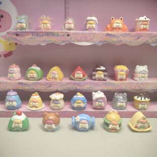 淘气包下午茶丫萌粒盲袋盲盒二次元手办车载摆件可爱公仔礼物潮玩