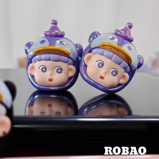 ROBAO动物森友会MINI盲盒正版潮玩手办可爱公仔玩具生日礼物摆件