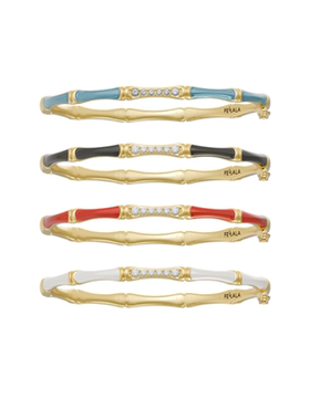 Fellala/翡拉拉「绽放2.0」清新竹节手饰简约气质手镯