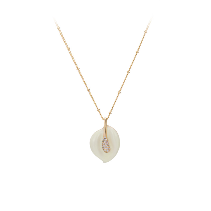 Fellala/翡拉拉「马蹄莲」原创小众高级感珍珠颈链时尚设计项