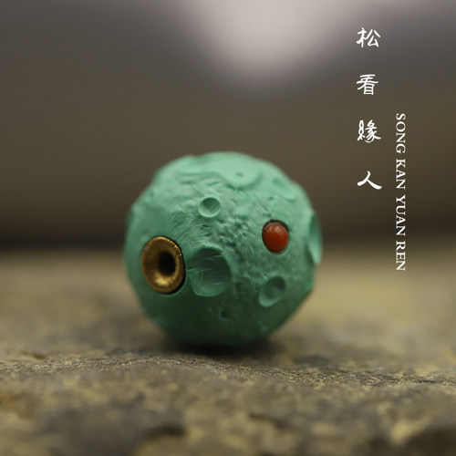 优化新款散珠绿松石文玩手串镶嵌