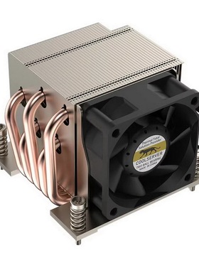 coolserver金钱豹2U 1700平台散热器 酷睿12 13 14代5热管CPU风扇