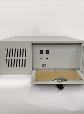 4u标准机架式工控工业 DVR仪器设备CNC电脑服务器机箱灰白黑色