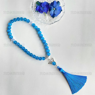 新款泰斯比哈33颗套装回族女款念珠手串节日礼物太撕比海手链10mm