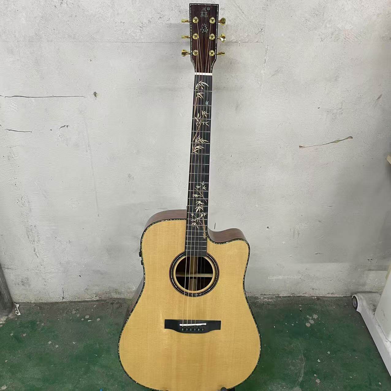 森骉吉他新品巴西花梨全单吉他大巴花