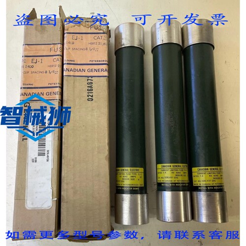 原装供应 3个 EJ-1 328L497 GR6筒式保险丝 1E 2.4KV-AC