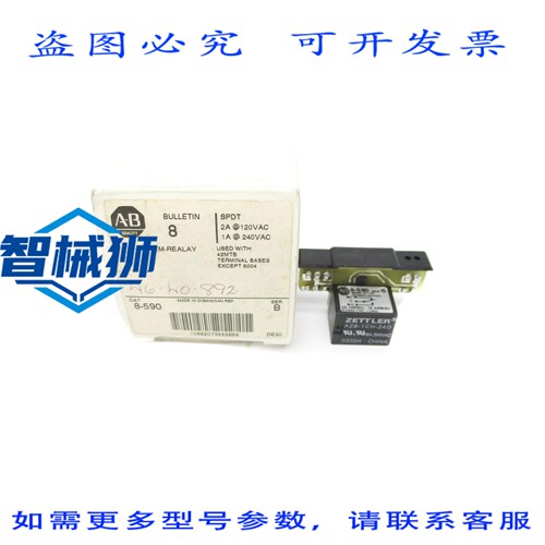现货供应 罗克韦尔AB 8-590 系列B 240VAC 1A NSMP