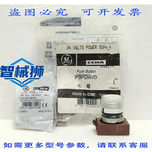 原装供应 4 P9PDNVD P9PDNVO P9B11VN按钮式电源适配器，24V