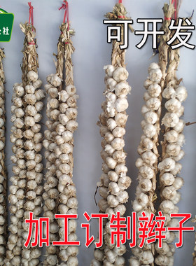 辫子蒜手工编织辣椒串田园装饰