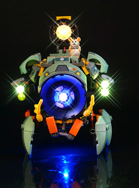 LP积木灯饰 适用75976 仓鼠积木 破坏球 LED灯光灯饰积木配件