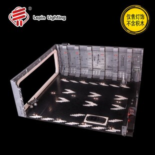 LP积木灯饰 适用星球大战千年隼停机坪积木死星停泊站LED灯 发光