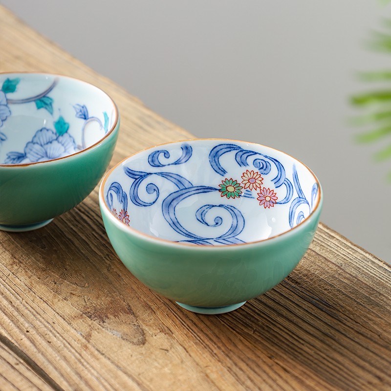 【亏米清仓】日本进口陶瓷茶碗日式家用茶杯主人杯品茗杯子茶具