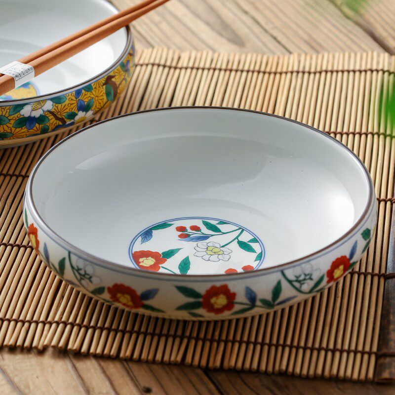 日本原装进口米饭碗浅钵菜钵菜盆果子钵佛钵供钵面碗水果沙拉钵