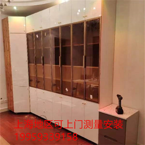 全屋全铝家具定制玻璃门酒柜铝合金餐边柜全铝酒柜定制客厅一体柜