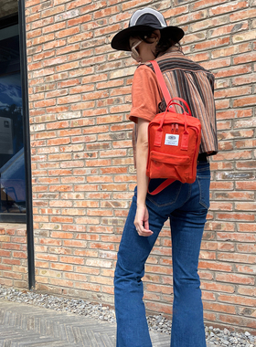 LEONIKITA超迷你纯色小双肩背包美拉德色系登机包亲子双肩包防水