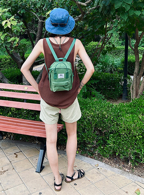 LEONIKITAcitygirl纯色迷你Mini登机包亲子包小双肩包防水