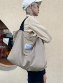 Leonikita 极简大容量褶皱肌理尼龙通勤纯色单肩手提托特包单肩包