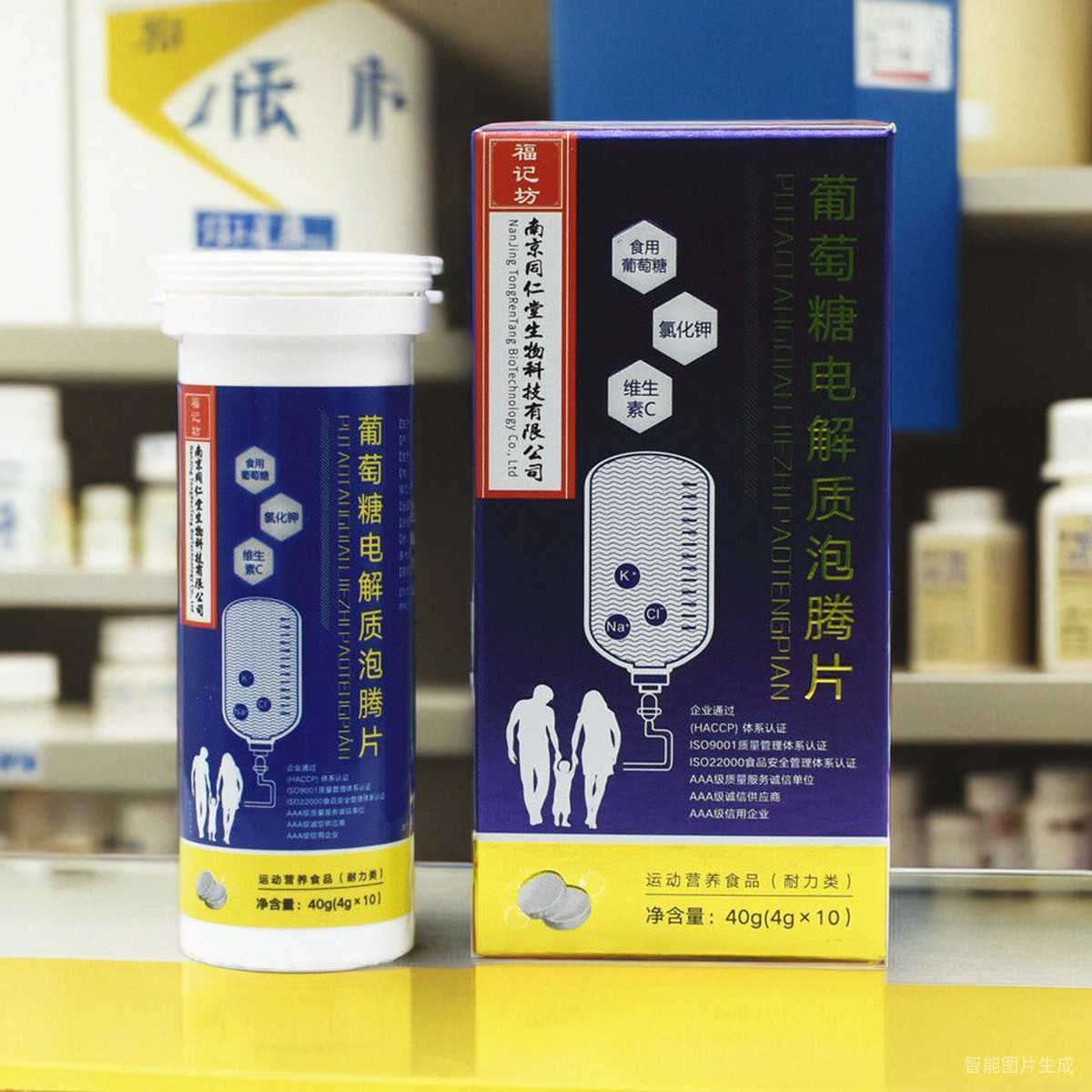 买5送1葡萄糖电解质泡腾片10片
