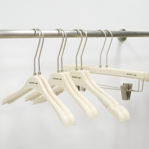 服装店专用女装奶白色亚克力衣架