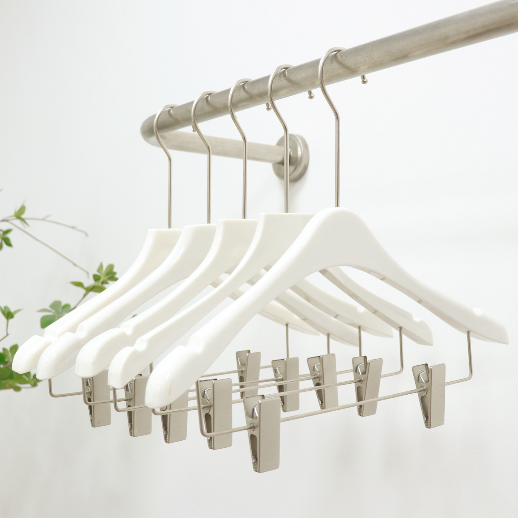 服装店亚克力带夹衣架裤夹定制