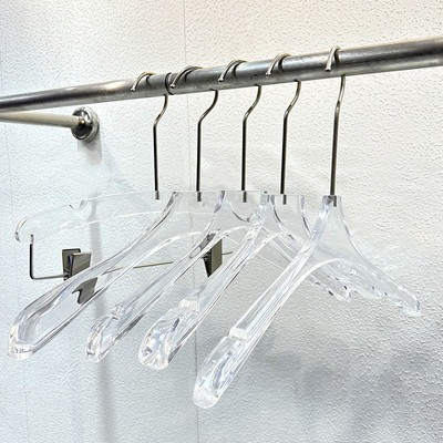 服装店专用透明亚克力衣架裤夹