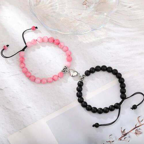 Magnet Couple Bracelets for Woman Men Romantic Heart