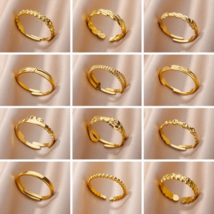 Stainless Steel Ring for Women Men Jewelry Accessories