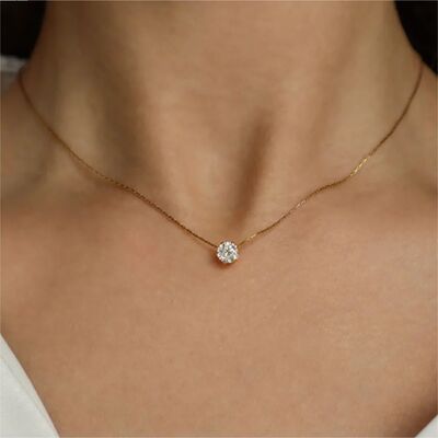Gold Plated Stainless Steel Dainty Minimalist Charm Anti