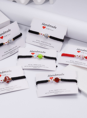 Fashion Woven Rope Tennis Soccer Basketball Bracelet for