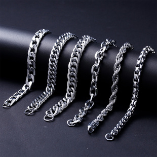 6/7/9/10mm Chunky Miami Curb Chain Bracelet for Men