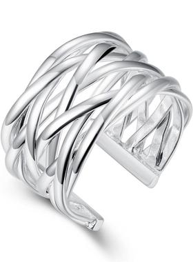 Dropshipping R022 Silver Plated Rings For Women Wedding