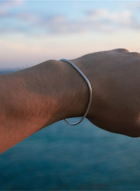 Rinhoo Stainless Steel 1MM 1.5MM Thin Chain Bracelet For