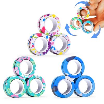 Magnetic Rings Fidget Toy Pack Classroom Goody Bag Stuffers