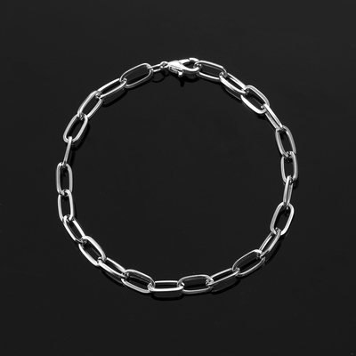 Fashion Mens Simple Stainless Steel Chain Bracelets for