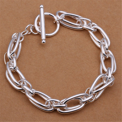 Wholesale for men women chain 925 silver color bracelets