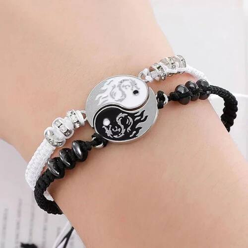 2026 Fashion Dragon Figure Yin Yang Bracelet Couple