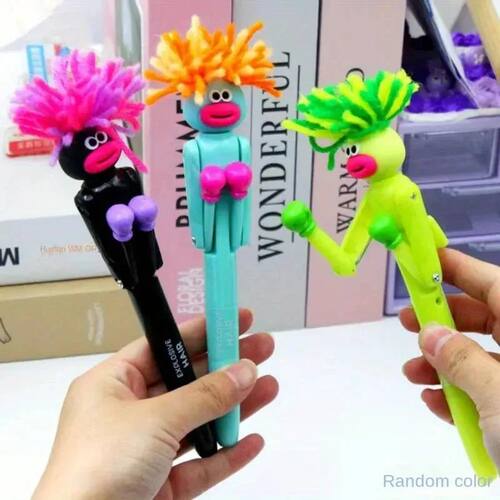 Mechanical Boxing Stress Relief Pen Cartoon Big Mouth