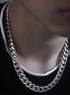 HNSP 3MM-10MM Stainless Steel Figaro Cuban Chain Necklace