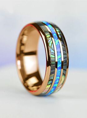 8mm Rose Gold Color Tungsten Wedding Men Stainless Steel