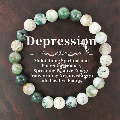 1 Piece of Depression Healing Crystal Bracelet. Dendritic